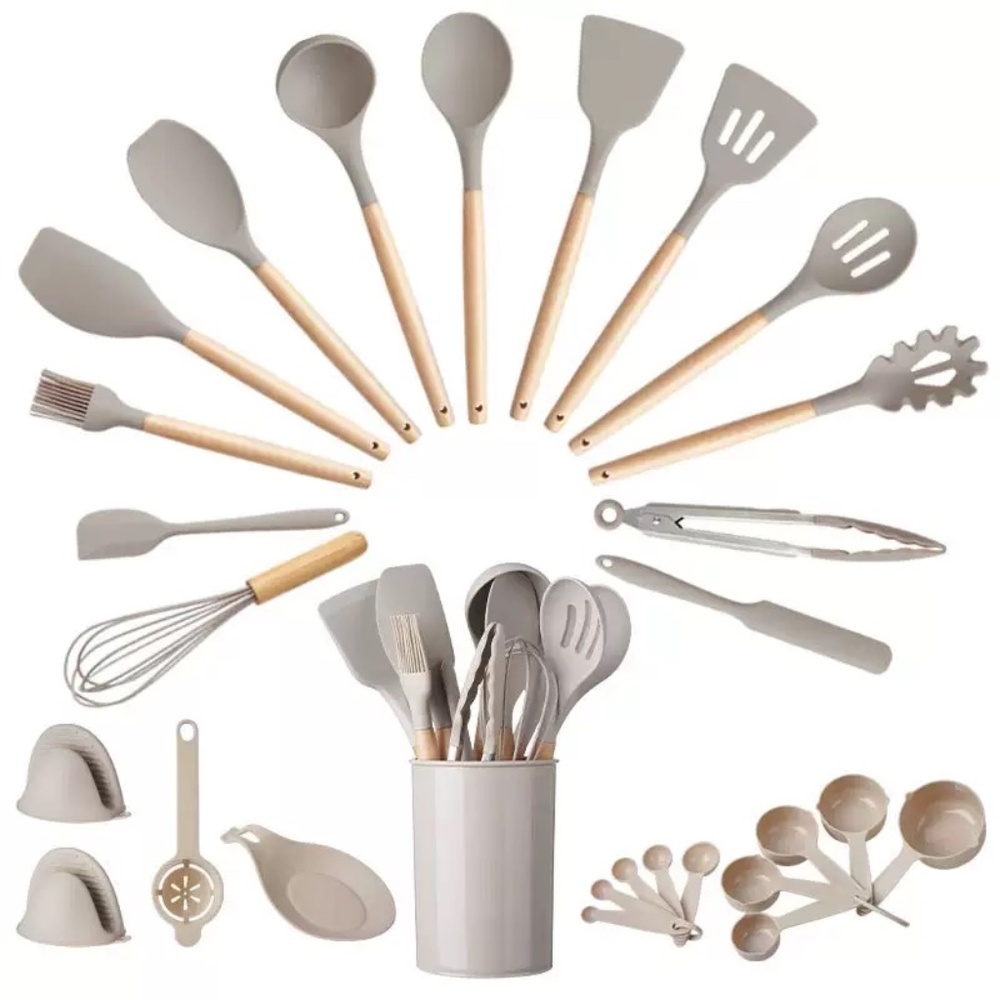 Light Grey Color utensils 12Pc set